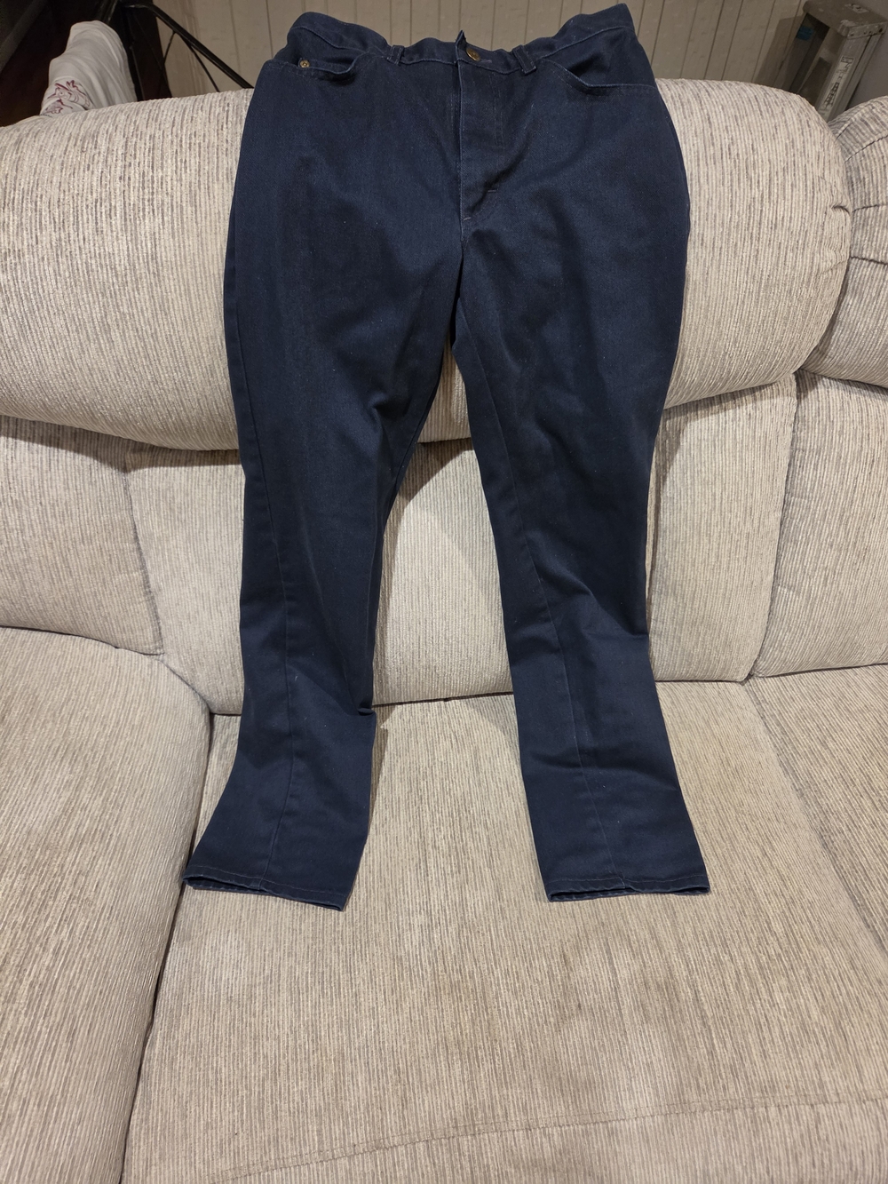 Vintage Lee Riders High Waisted Jeans Dark Wash Denim Straight Leg Women Size 28